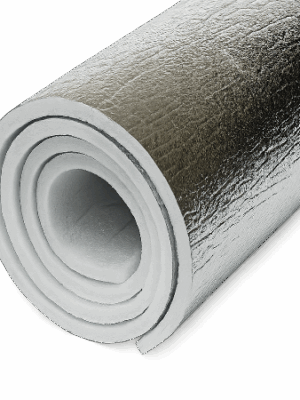 UEPE 34 UEPE foam insulation – available in rolls with reflective film on one side with self-adhesive tape or plain