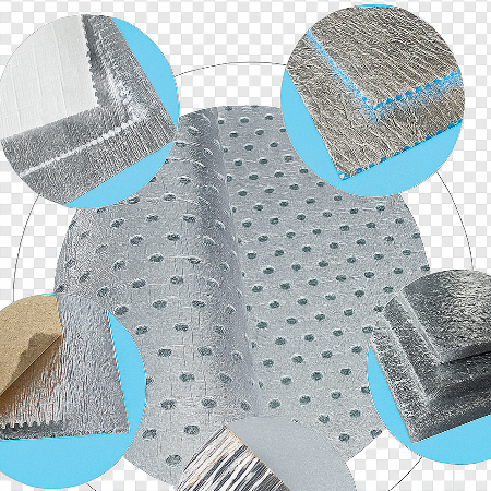 UEPE 37 UEPE foam – thermal insulation with metallic reflective film on both sides for roof insulation