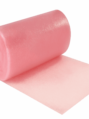 Ububble 3 UBUBBLE anti-static film roll for protection of glassware & crockery - pink